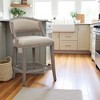 Starlight Canyon Home,Brown Upholstered Counter Stool – Bar Height Seating for Kitchen Island - 2 of 4