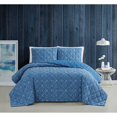 Twin XL 2pc Katrina Quilt Set Blue - Brooklyn Loom