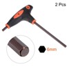 Unique Bargains S2 Steel T-Handle Metric Dual End Hex Wrenches 2 Pcs - 3 of 4