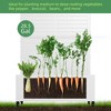 Wooakway 72"H Arch Metal Planter Box with Trellis Raised Garden Bed with Arbor Privacy Screen with Wheels - 4 of 4