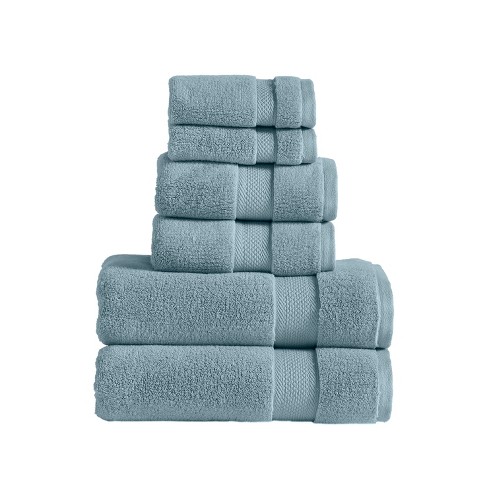 Modern Threads Pax 6 Piece Jacquard 100% Cotton Bath Towel Set. : Target