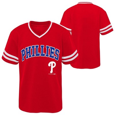 MLB Philadelphia Phillies Boys' Pullover Jersey - XS