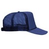 Nertpow Polyester Foam Front 5 Panel High Crown Mesh Back Trucker Hat - 4 of 4