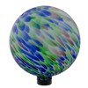 Northlight 10” Blue and Green Brush Strokes Outdoor Glass Garden Gazing Ball - 2 of 3