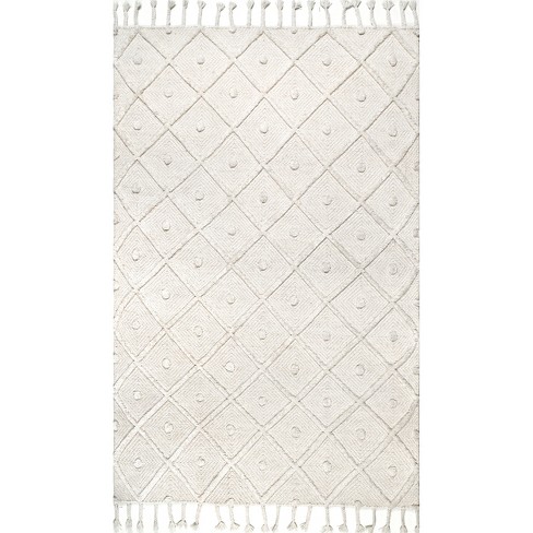 Nuloom Penelope Braided Wool Area Rug, 9' X 12', Off White : Target