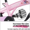 INFURNIC Bicycles 18 Inch Kids Bike with Training Wheels and Adjustable Saddle for Boys and Girls, Pink, 46.4"*20.3"*30.8" - 2 of 4