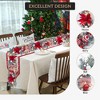 6 ft Pre-Lit Christmas Garland with 20 Lights Ball Ornaments Ribbons Bows for Mantle Table Centerpiece Indoor Outdoor Home Decor - 4 of 4