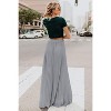 Women's High Waist Skirt, Flowy Chiffon Pleated Maxi Skirt Grey - 2 of 4