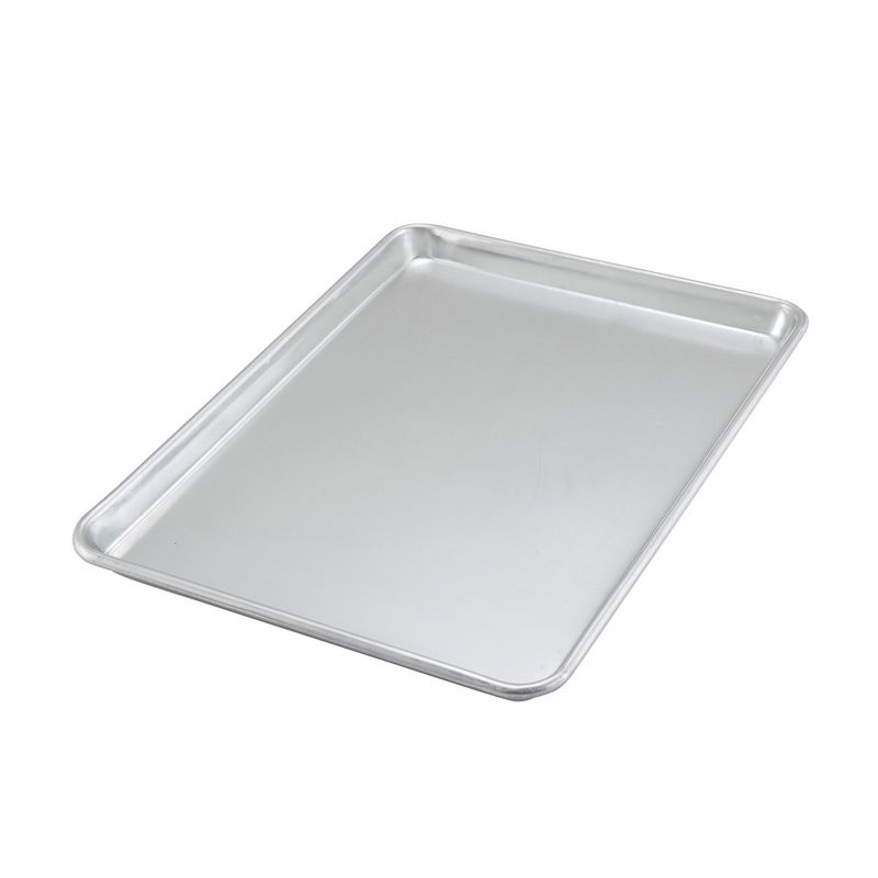 Winco Sheet Pan, Closed Bead, Aluminum, 13" x 18" (Half Size) - Silver, 1 of 3