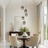 LNC Echonalyri 5-Light 15" Modern Cluster Chandelier,Matte Black and Polished Gold with Smoked Grey Textured glass - 4 of 4