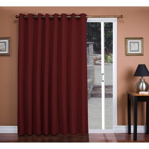 Tacoma Double Black Out Grommet Patio Panel w/Wand - 1 of 2