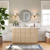 Matte Round Rectangle Bathroom Vanity Mirror, Over-Sink Wall Mirror with HD Tempered Glass and Rust-Resistant Aluminum Frame - 2 of 4