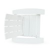 Maggift Patio Accent Chairs, Adirondack Patio Chairs , Lawn Chairs for Patio, Garden, Poolside, Lawn, Outdoor Relaxation, White, 30.5"*32.5"*37" - 3 of 4