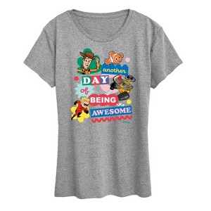 Women's - Disney - Another Day Of Being Awesome Short Sleeve Graphic T-Shirt - 1 of 4