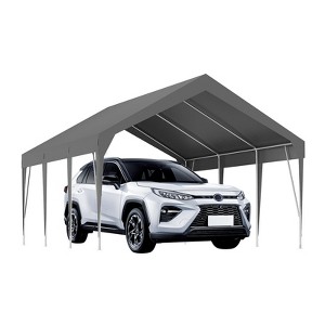 Heavy Duty Carport Canopy Portable Garage Waterproof & UV Protected Party Tent Outdoor Vehicle Storage Shelter for Car, Truck - 1 of 4