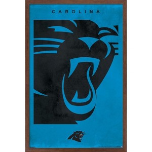 Trends International NFL Carolina Panthers - Logo 25 Framed Wall Poster Prints - 1 of 4