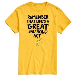 Men's - Dr. Seuss - Life Great Balancing Act Short Sleeve Graphic T-Shirt - 1 of 4