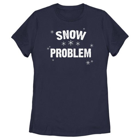 Women's Lost Gods Snow Problem T-Shirt - Navy Blue - 2X Large