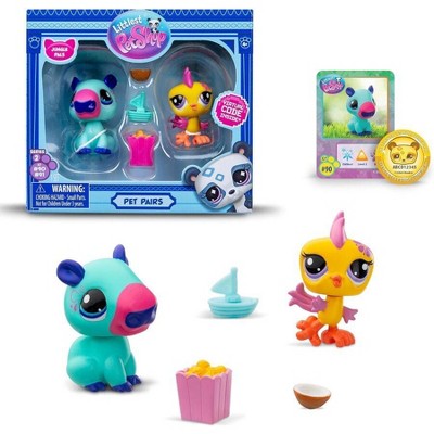 Littlest Pet Shop Pet Pairs Jungle Pals Capybara & Parakeet 2-Pack, Ages 4+