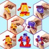 Aoibox Alphabet Robots Advent Calendar 2025 24 Day Christmas Countdown Calendar 26 Piece Transformable Alphabot Set for Kids STEM Learning - 4 of 4