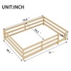 ALEXOUN Floor Bed with Safety Guardrails for Kids,Wood Montessori Kids Floor Bed,No Box Spring Needed,for Kids,Girls,Boys - 3 of 4