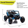 24V Kids Ride On UTV - Electric Off-Road Car with Remote Control, 200W Motors, LED Lights, Music, Enhanced Suspension, for Boys & Girls, - 4 of 4