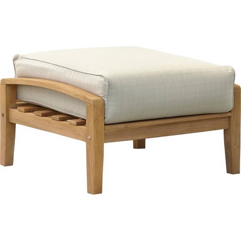 Caterina Teak Patio Sofa With Cushion - Beige - Cambridge Casual : Target