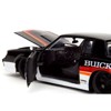1987 Buick Grand National #7 "Buick Racing" Black and White with Stripes "Bigtime Muscle" Series 1/24 Diecast Model Car by Jada - 3 of 4