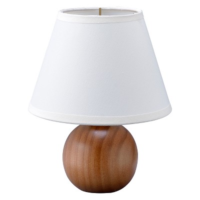 wooden base lamp