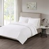 Sapphtopaz Comforter Set Bedding Set Solid Color Square Check Pattern Reversible Quilt Set 3 Piece 1 Quilt, 2 Pillow Shams - 3 of 4