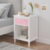 NicBex Contemporary Nightstand with 1 Drawer and Lower Shelf Bedside Table with Storage End Table for Bedroom, Living Room - 2 of 4