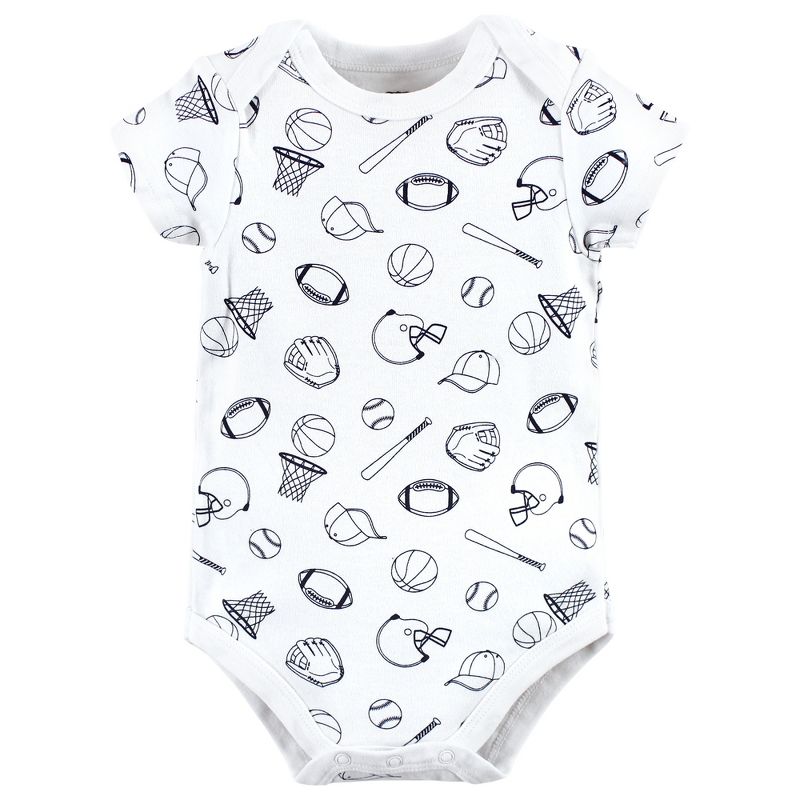 Hudson Baby Infant Boy Cotton Bodysuits, Love Mom, 4 of 6