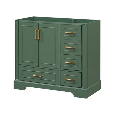NicBex Bathroom Storage Cabinet without Sink Bathroom Cabinets with 1 Spacious Cabinet, 4 Storage Drawers for Bathroom
