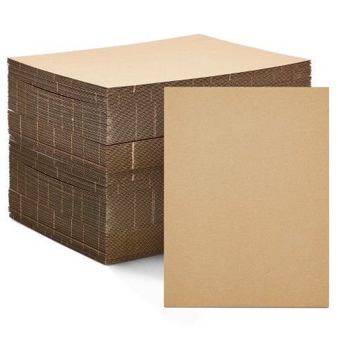 Juvale 50 Pack Corrugated Cardboard Sheets 9x12, Flat Inserts For ...