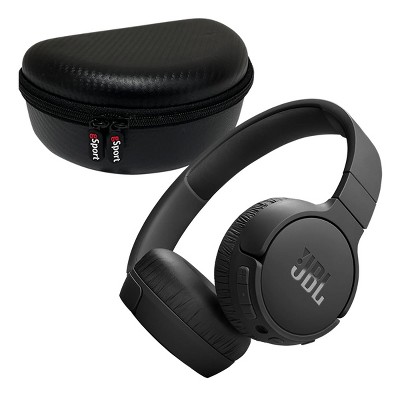 JBL Tune 670NC Wireless On Ear Noise Cancelling Headphone with gSport Case (Black)