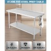 Stainless Steel NSF Commercial Work Prep Table Height Adjustable - 3 of 4