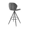 Black 26" Swivel Bar Height Bar Stool - 3 of 4