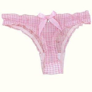 Milanblocks Coquette Lace & Satin Bow Thong Collection - 1 of 2