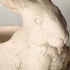 Sullivans 11.75" Reclining Cream Hare Planter, Resin - 2 of 3