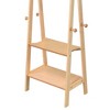 59" Tall Standing Garment / Coat Rack, Natural - 4 of 4