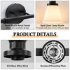 KAISITE Modern Vanity Light with Opal Glass Shade - 3 of 4