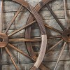 Sunnydaze Indoor/Outdoor Wooden Rustic Western Style Wagon Wheel Yard Landscape Porch Patio Decor - 30" - 4 of 4