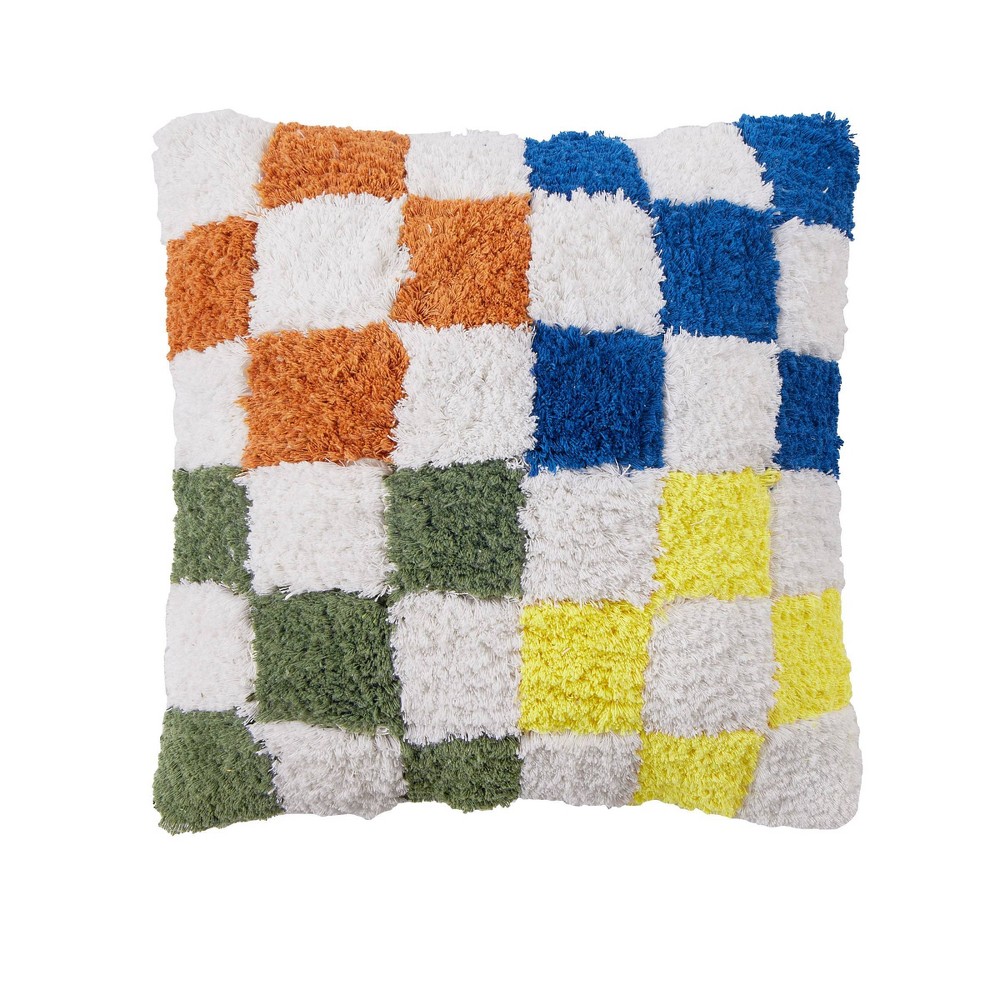 Photos - Pillow Checkered Square Teen Decorative  - Makers Collective