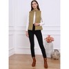 Allegra K Women's Stand Collar Lightweight Gilet Quilted Zip Vest - 3 of 4