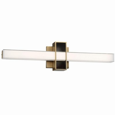 George Kovacs Lighting Major 1 - Light Vanity in  Aged Brass