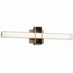 George Kovacs Lighting Major 1 - Light Vanity in  Aged Brass - 1 of 1