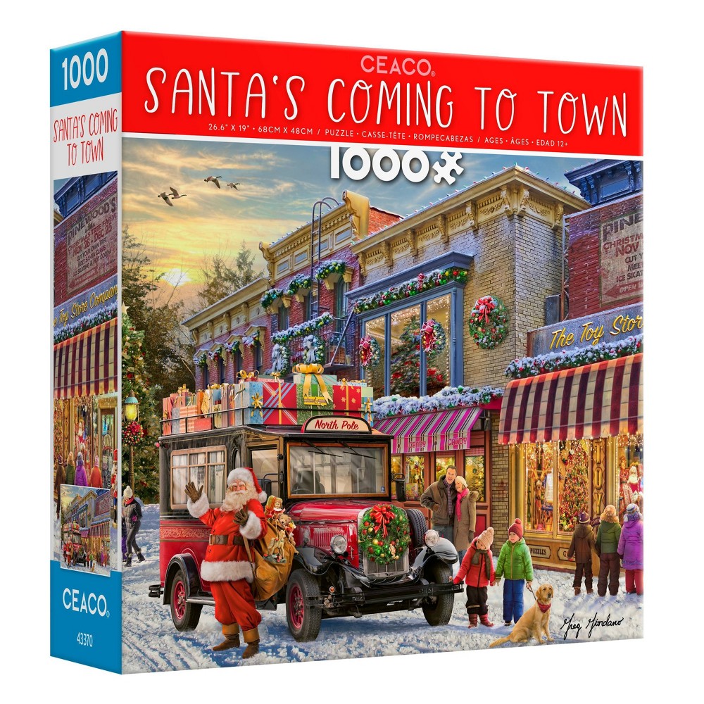 UPC 021081333177 product image for Ceaco Santa's Coming to Town Jigsaw Puzzle - 1000pc | upcitemdb.com