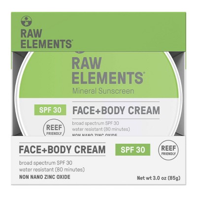 Raw Elements Face and Body Mineral Sunscreen Tin - SPF 30 - 3oz_26