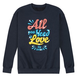Men's - The Beatles - All You Need Graphic Fleece Sweatshirt - 1 of 4