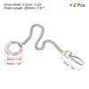 Unique Bargains Wallet Jeans Belt Handbag Metal Chains with Keyring Clasps - 2 of 4